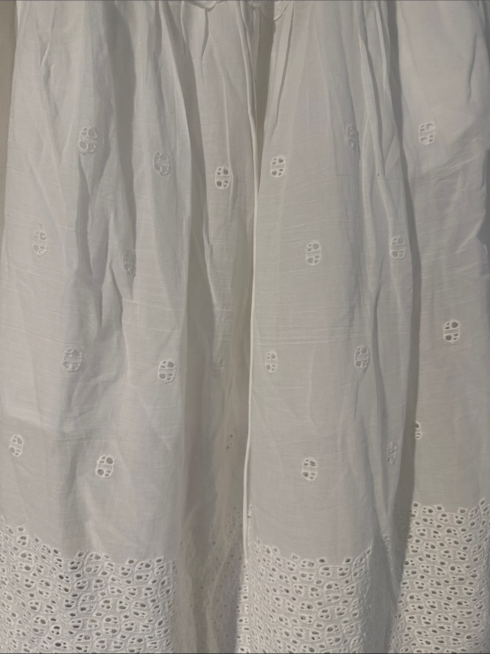 Elie Tahari White Eyelet Tiered Maxi Skirt - Picture 3 of 6